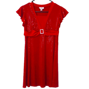 IZ BYER  Formal Red Sequin Dress